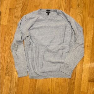 J. Crew Men's Blue Gray Crewneck Sweater